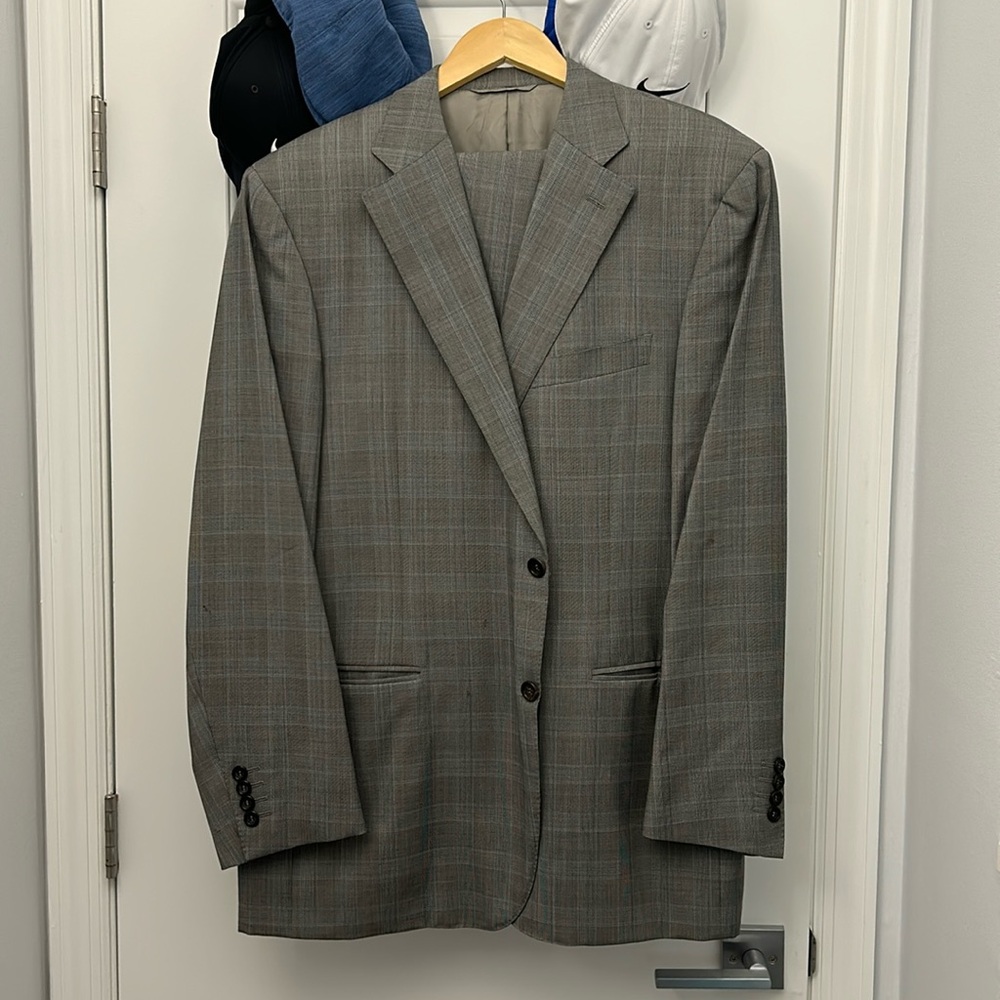 Canali Grey Checked Suit!